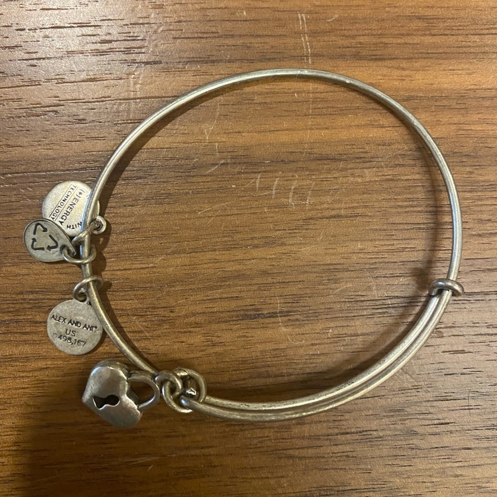 Alex and Ani heart lock bracelet